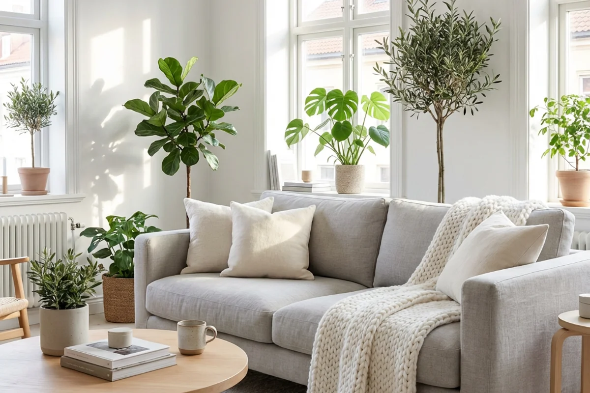 A thoughtfully furnished living room